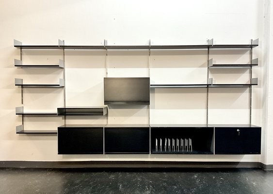 Minimalist Modular Model 606 Wall Unit by Dieter Rams for Vitsoe, 1960s-1970s, Set of 26-OHY-1819564