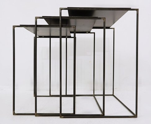 Minimalist Nesting Tables by Franck Robichez, Set of 3-JG-1239407