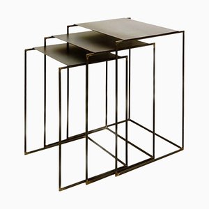 Minimalist Nesting Tables by Franck Robichez, Set of 3-JG-1239407