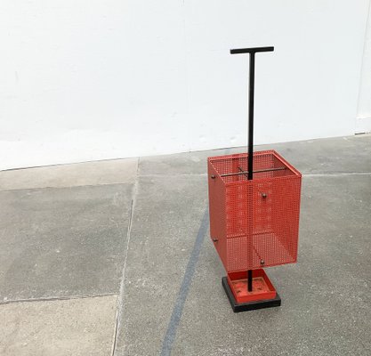 Minimalist Perforated Steel Umbrella Stand, 1960s-UAH-1313092