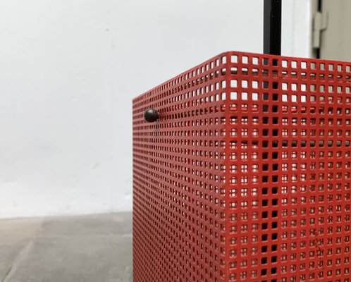 Minimalist Perforated Steel Umbrella Stand, 1960s-UAH-1313092