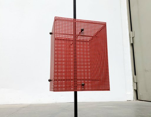 Minimalist Perforated Steel Umbrella Stand, 1960s-UAH-1313092