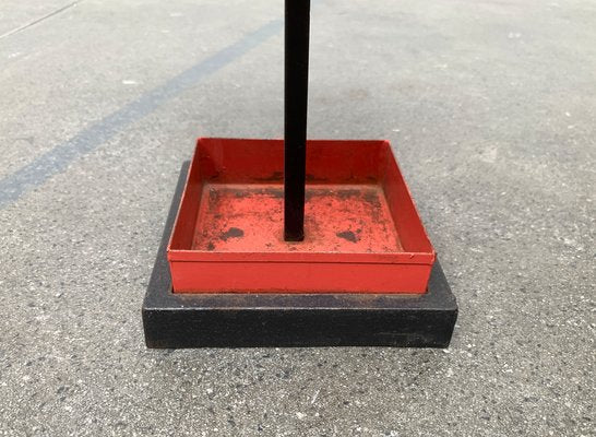 Minimalist Perforated Steel Umbrella Stand, 1960s-UAH-1313092