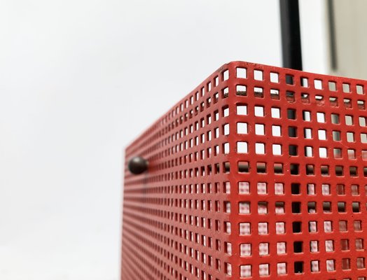 Minimalist Perforated Steel Umbrella Stand, 1960s-UAH-1313092