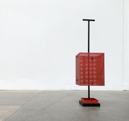 Minimalist Perforated Steel Umbrella Stand, 1960s-UAH-1313092