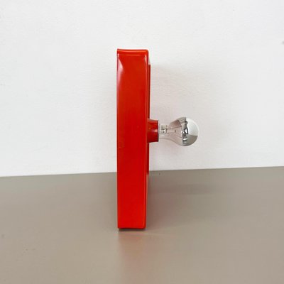 Minimalist Pop Art Red Orange Metal Wall Light from Sölken Lights, Germany, 1970s-QZ-1111601