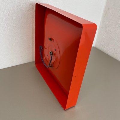 Minimalist Pop Art Red Orange Metal Wall Light from Sölken Lights, Germany, 1970s-QZ-1111601