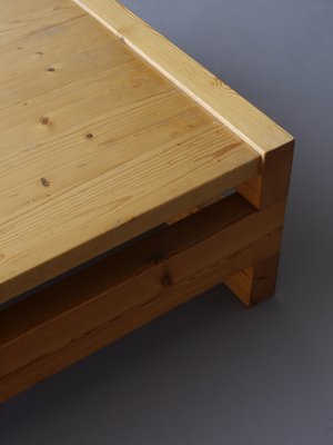 Minimalist Scandinavian Pine Coffee Table, 1970s-MB-1314082