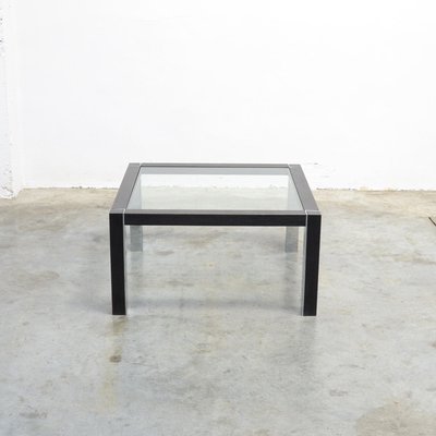 Minimalist Side Table in Chrome and Wood, 1970s-VT-640080