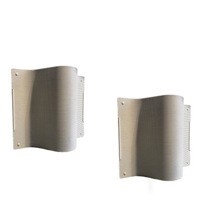 Minimalist Swedish Sconces by Börge Lindau & Bo Lindekrantz for Zero, 1990s, Set of 2-HWV-583822