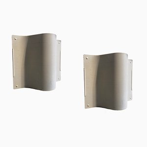 Minimalist Swedish Sconces by Börge Lindau & Bo Lindekrantz for Zero, 1990s, Set of 2-HWV-583822