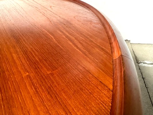 Minimalist Teakwood Coffee Table with Reversible Formica Table Top by Ejvind A. Johansson for Ludvig Pontoppidan, Denmark, 1955-JP-1778552