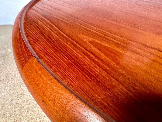 Minimalist Teakwood Coffee Table with Reversible Formica Table Top by Ejvind A. Johansson for Ludvig Pontoppidan, Denmark, 1955-JP-1778552