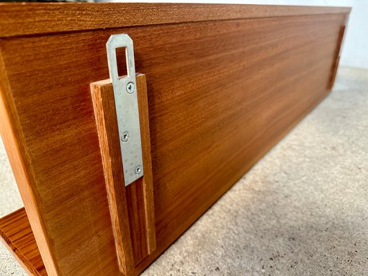 Minimalist Teakwood Wall Shelf, Germany, 1960s-JP-1765169