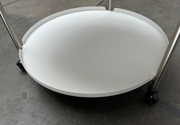 Minimalist Thrill Coffee or Side Table in Metal with Wheels from Leitmotiv-UAH-1754542