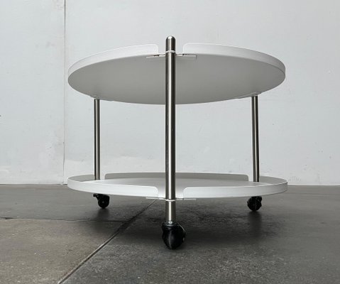 Minimalist Thrill Coffee or Side Table in Metal with Wheels from Leitmotiv-UAH-1754542