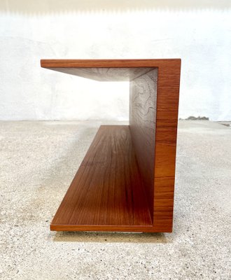 Minimalist Wall-Mounted Teak Shelf by Walter Wirz for Wilhelm Renz, 1960s-JP-1369487