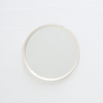 Minimalist White Round Mirror, 1970s-VT-1815807