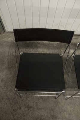 Minimalist X Line Chairs attributed to Niels Jorgen Haugesen for Hybodan, 1970s, Set of 3-VQY-1721735