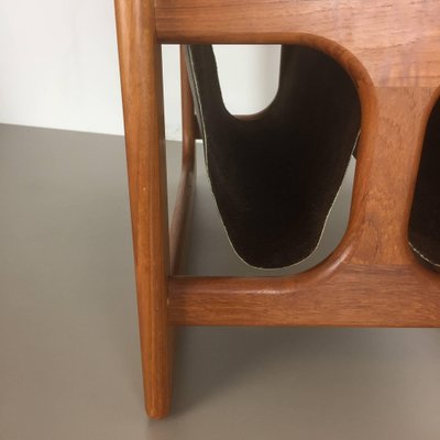 Minimalistic Danish Teak Magazine Rack from Salin Mobler, 1970s-QZ-1053131