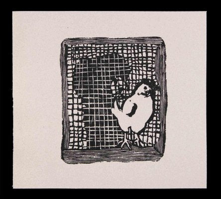 Mino Maccari, The Hen, Linocut, 1951-ZCI-1762158