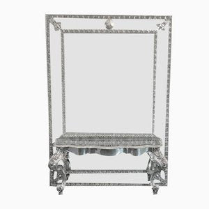 Mirror and Console by Piero Figura for Atena, Set of 2-IJR-1185026