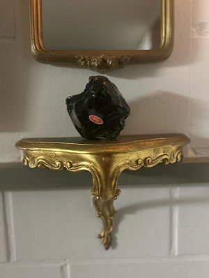 Mirror, Console, Candleholder and Obsidian, Set of 4-SZM-1771346