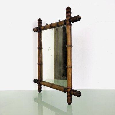 Mirror in Faux Bamboo Frame, 1890s-LCQ-1475682