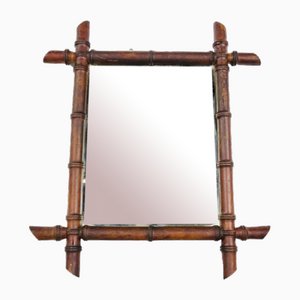 Mirror in Faux Bamboo Frame, 1890s-LCQ-1475665