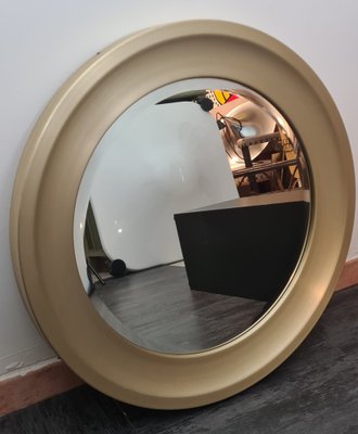 Mirror in Golden Brushed Aluminum by Sergio Mazza for Artemide, 1960s-RPW-1800620