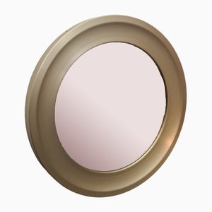 Mirror in Golden Brushed Aluminum by Sergio Mazza for Artemide, 1960s-RPW-1800620