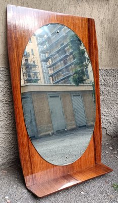 Mirror in Wood with Console, 1960s-OHK-1722245