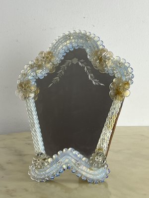 Mirror Mid-Century Venetian Murano Glass Mirror, 1960s-YST-1821124