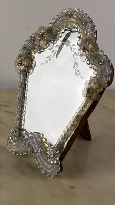 Mirror Mid-Century Venetian Murano Glass Mirror, 1960s-YST-1821124