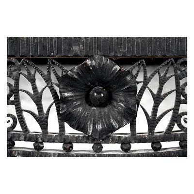 Mirror On Wrought Iron Console, 1920s-NQ-654884