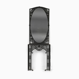 Mirror On Wrought Iron Console, 1920s-NQ-654884