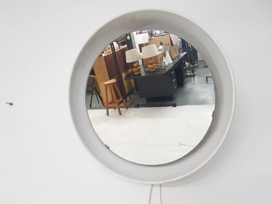 Mirror with Back Light attributed to Poul Henningsen for Louis Poulsen, Denmark, 1960s-ZO-2028635