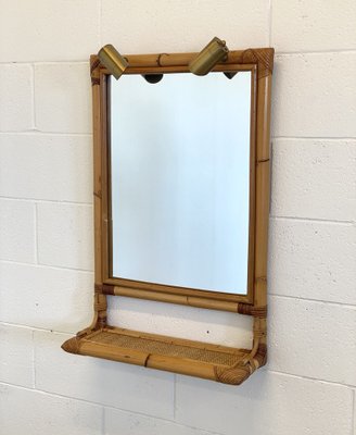 Mirror with Bamboo Frame, 1970s-NPC-1763588