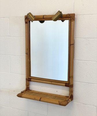 Mirror with Bamboo Frame, 1970s-NPC-1763588