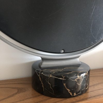 Mirror with Black Marble Base by Sergio Mazza for Artemide-MOH-912533