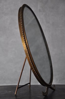 Mirror with Brass Frame, 1960s-RAF-835070