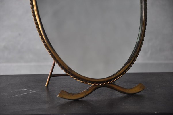 Mirror with Brass Frame, 1960s-RAF-835070