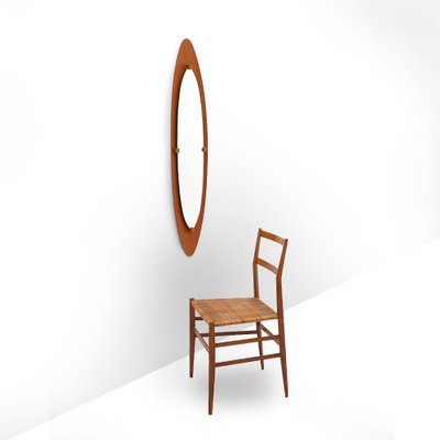 Mirror with Curved Plywood Frame, 1960s-EZ-1752570