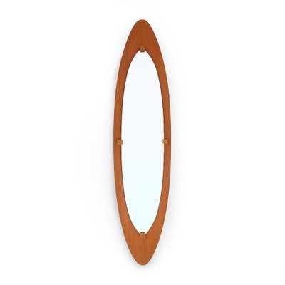 Mirror with Curved Plywood Frame, 1960s-EZ-1752570