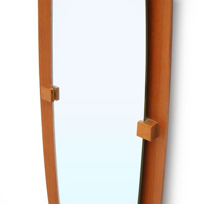 Mirror with Curved Plywood Frame, 1960s-EZ-1752570