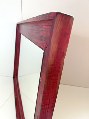 Mirror with Red Frame-ALG-1261705