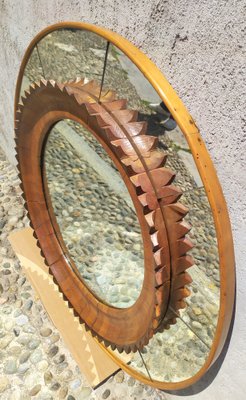 Mirror with Wood Frame, Italy, 1940s-EI-1799263