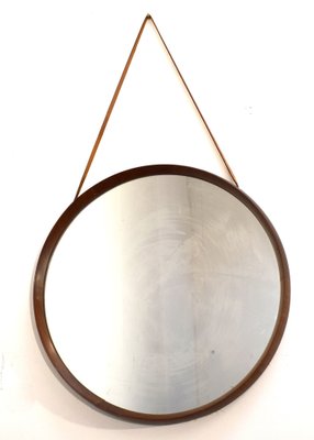 Mirror with Wooden Frame, Italy, 1960s-AOL-1789947