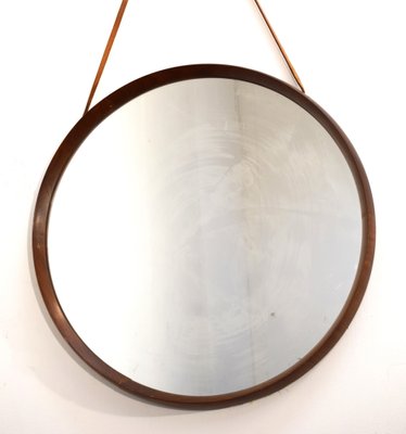 Mirror with Wooden Frame, Italy, 1960s-AOL-1789947