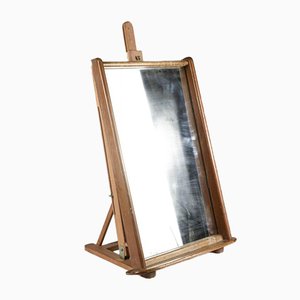 Mirror with Wooden Shelf, 1940s-RAQ-767537